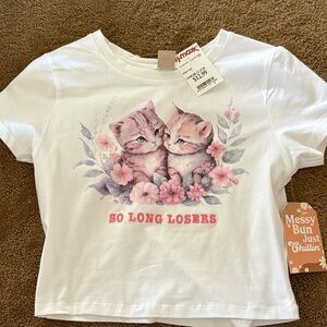 T.J.Maxx White Graphic Tee